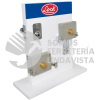 LES EXHIBIDOR CON CERRADURAS DE SOBREPONER Y DE BARRA, 4 PIEZAS LOCK