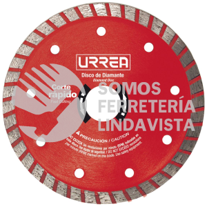DDIT7 DISCO DE DIAMANTE TURBO, 7" URREA
