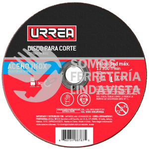 AMSS04 DISCO ABRASIVO TIPO 1 PARA ACERO INOXIDABLE 4-1/2" X 3/64" URREA