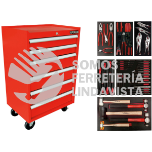 JI50 JUEGO INDUSTRIAL CON ORGANIZACION MODULAR DE 3 GAVETAS 50 PIEZAS, CON GABINETE I27M3 URREA
