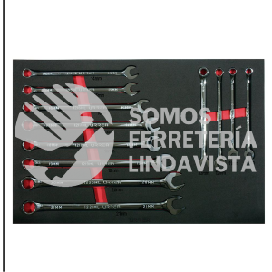 CH316 JUEGO DE 12 LLAVES COMBINADAS EXTRA LARGAS METRICAS URREA