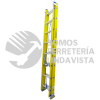 EEFV224 ESCALERA DE EXTENSION TIPO 2 DE FIBRA DE VIDRIO CON 24 PELDAÑOS SURTEK
