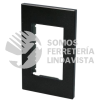 P603N PLACA 1 MODULO 1/1, LINEA PREMIUM, COLOR NEGRO SURTEK