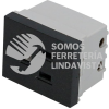 P611N CONTACTO ATERRIZADO 1/2, LINEA PREMIUM, COLOR NEGRO SURTEK