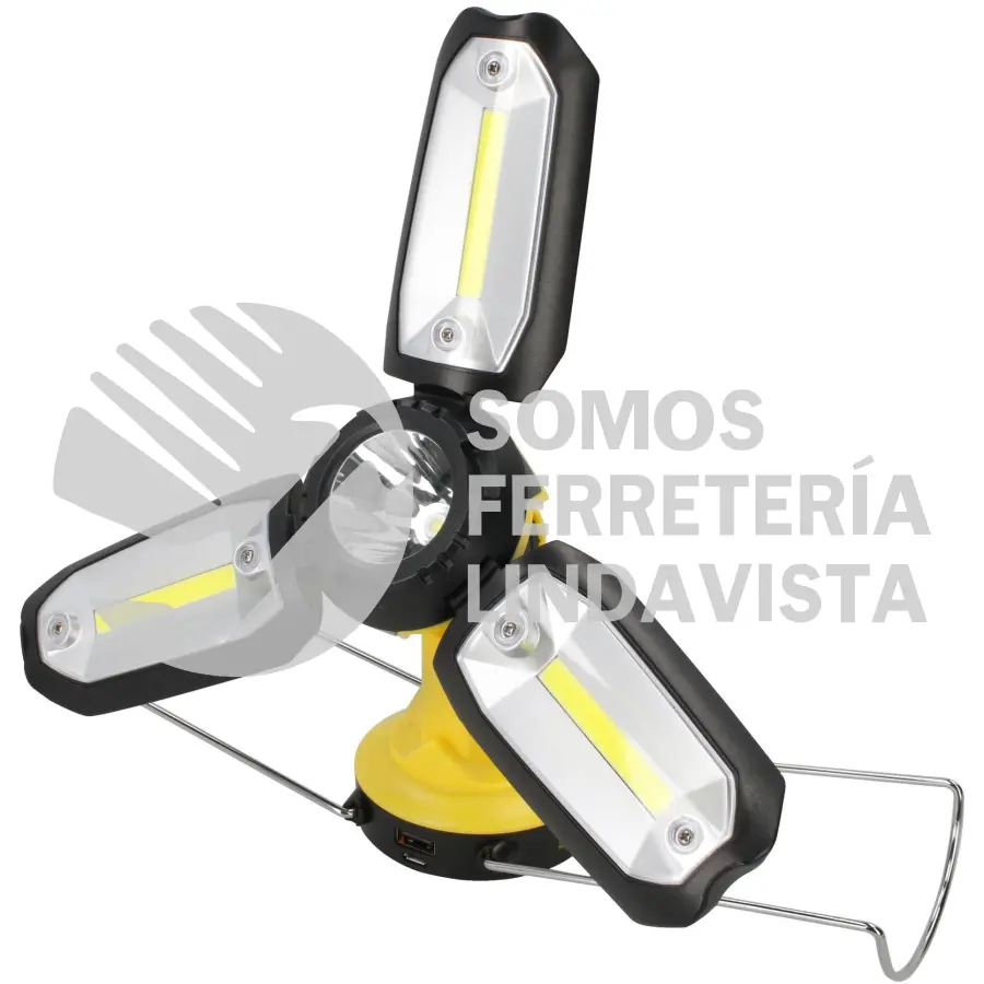 LMP1 LAMPARA DE LED MULTIPOSICIONES RECARGABLE DE 350 LM SURTEK