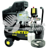 COMP425K COMPRESOR DE AIRE ELECTRICO LUBRICADO CON PISTOLA Y MANGUERA 25 LT 2 HP 127 V SURTEK