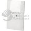 P430B PLACA 1 CONTACTO 1/3, LINEA AMERICANA, COLOR BLANCO SURTEK