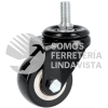 RVNE5 RODAJA DE PVC NEGRO CON ESPIGA ROSCADA 2" SURTEK