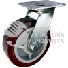 RPU12B RODAJA DE POLIURETANO MARRON GIRATORIA CON FRENO 5" SURTEK