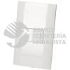 P418B PLACA PARA TIMBRE 1/3, LINEA AMERICANA, COLOR BLANCO SURTEK