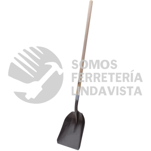 130625 PALA CON MANGO LARGO DE MADERA CON ANILLO CRIMPADO, TIPO CARBONERA SURTEK
