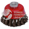 C806 CARDA COPA TRENZADA ALAMBRE GRUESO 3" X 0.50 MM CON ROSCA 5/8" URREA