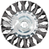 C320 CARDA CIRCULAR TRENZADA ALAMBRE DELGADO 4" X 0.35 CON ROSCA M14 FOY