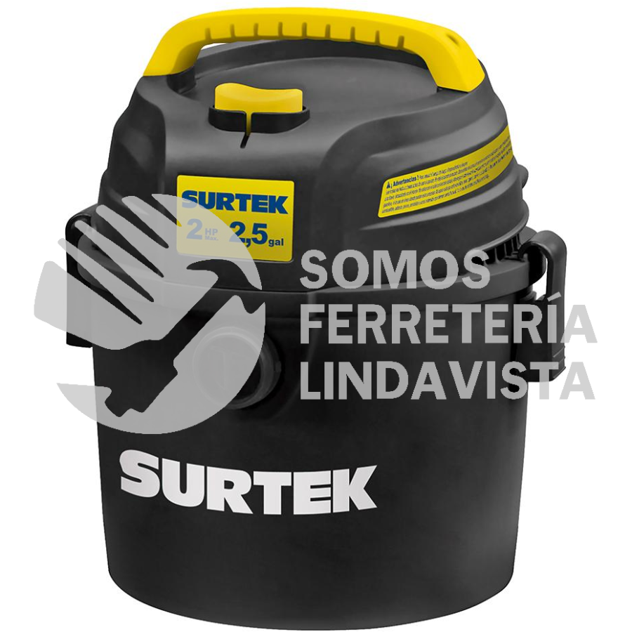 AS503 ASPIRADORA DE PLASTICO 2.5 GALONES, 2 HP 120 V SURTEK