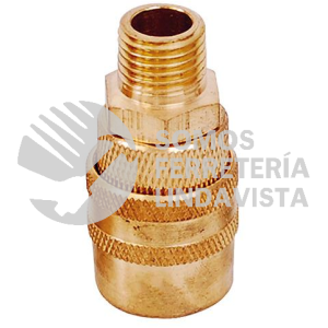 108124 COPLE DE BRONCE DE CONEXION RAPIDA 1/4" NPT, MACHO SURTEK