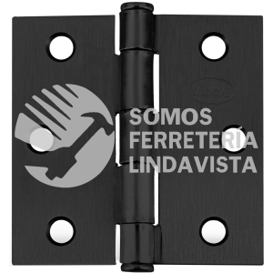 LBC30B BISAGRA CUADRADA PERNO SUELTO DE ACERO NEGRO 3" X 3" LOCK