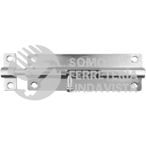PABS6 PASADOR DE SOBREPONER TIPO BARRIL ACABADO NÍQUEL SATINADO, 6 CM LOCK