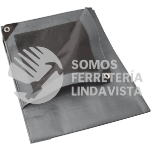 LR5X7 LONA DE POLIETILENO REFORZADA COLOR GRIS, 5 X 7 M SURTEK