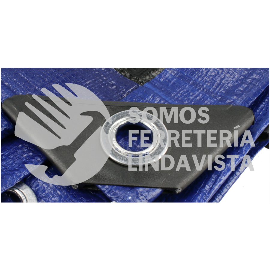 LE3X3A LONA DE POLIETILENO COLOR AMARILLO CON FONDO PLATA, 3 X 3 M FOY