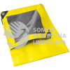 LE4X5A LONA DE POLIETILENO COLOR AMARILLO CON FONDO PLATA, 4 X 5 M FOY