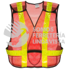 137375 CHALECO DE SEGURIDAD DE MALLA DE POLIESTER 5 PUNTOS NARANJA UNITALLA SURTEK